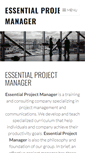 Mobile Screenshot of essentialprojectmanager.com
